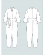 Patron couture V-neck jumpsuit de The Assembly Line