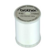 Fil de canette Brother blanc pour machine combinée couture et broderie
