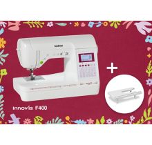 Machine à coudre Brother Innov-is F400 + Table d'extension offerte 
