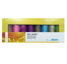 Coffret de 8 fils à broder multicolores Mettler-coffret Brights