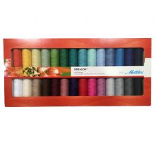 Coffret de 28 fils à coudre Mettler