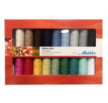 Coffret de 18 fils à coudre Mettler