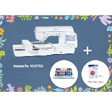 Machine à coudre et à broder Brother Innov-is NV2700 + 40 fils à broder offert + PE Design Plus 2