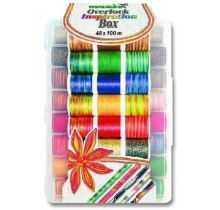 Coffret 48 bobines fantaisies pour surjeteuse