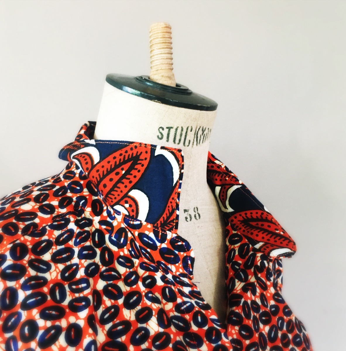  Ma robe chemise en wax