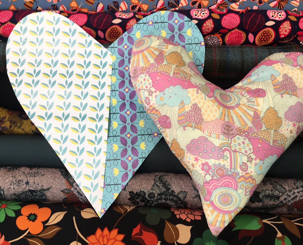 Gabarit Coussin cœur Octobre rose Maison de la Couture Grenoble
