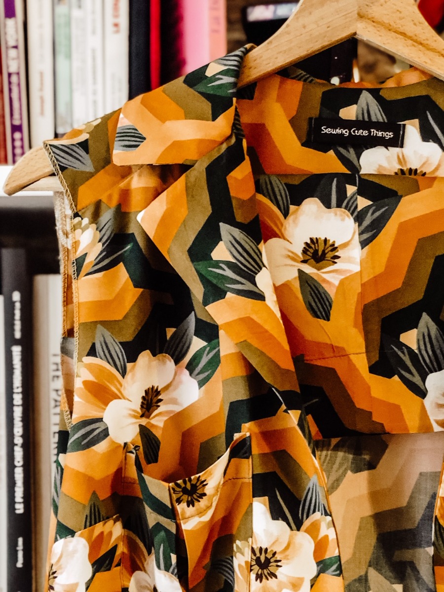 ajout poches robe Reeta Named pattern
