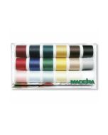 Coffret de 18 bobines de fils Madeira rayon