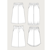 Patron couture Elastic Waist Maxi Skirt The Assembly Line XL -3 XL