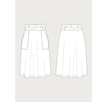 Patron couture Elastic Waist Maxi Skirt The Assembly Line