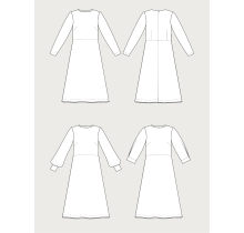 Patron couture Multi Sleeve Midi Dress The Assembly Line XS au L