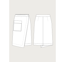 Patron couture A-Line Midi Skirt The Assembly Line XL au 3XL