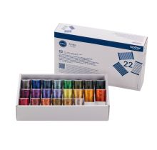 Boîte de fils à broder 12 couleurs Brother Artspira 