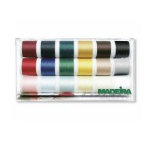 Coffret de 18 bobines de fils Madeira rayon 