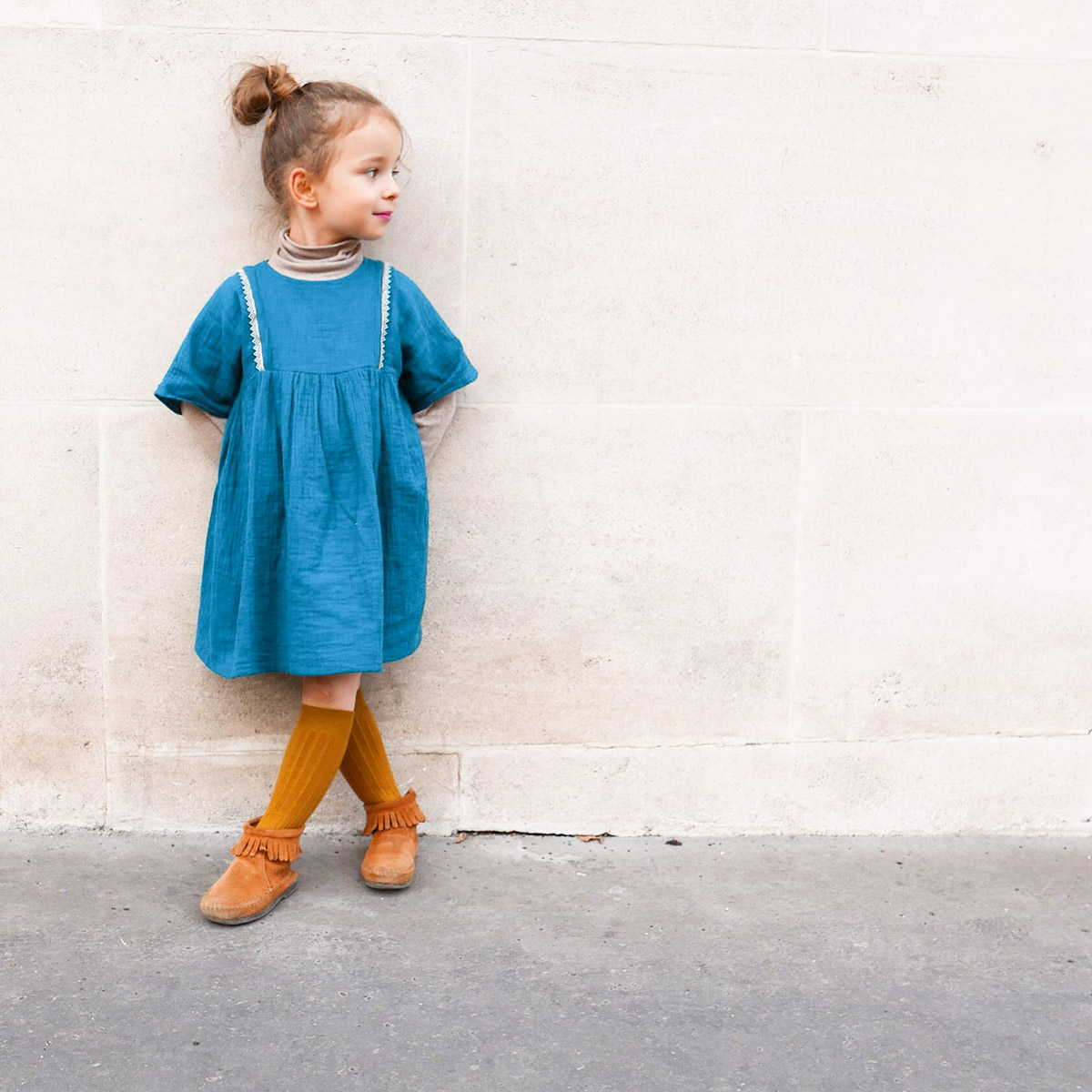 Patron de couture enfant Robe Sakura Ikatee
